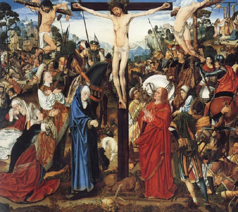 MASTER of the Aix-en-Chapel Altarpiece The crucifixion China oil painting art